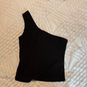 Black One-Shoulder Top